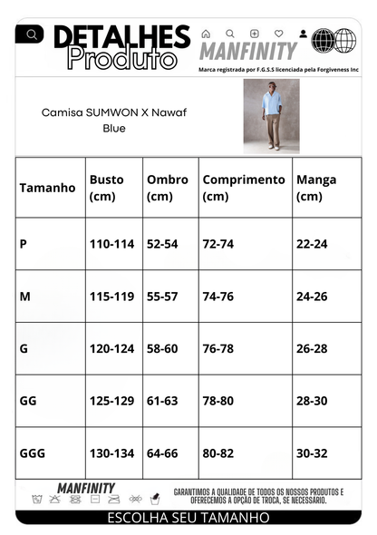 Camisa SUMWON X Nawaf Blue